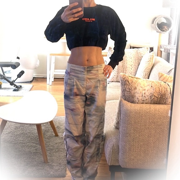 💕NWT Super Cute Black Long Sleeved Milano di Rouge Crop Top💕 - Picture 5 of 9